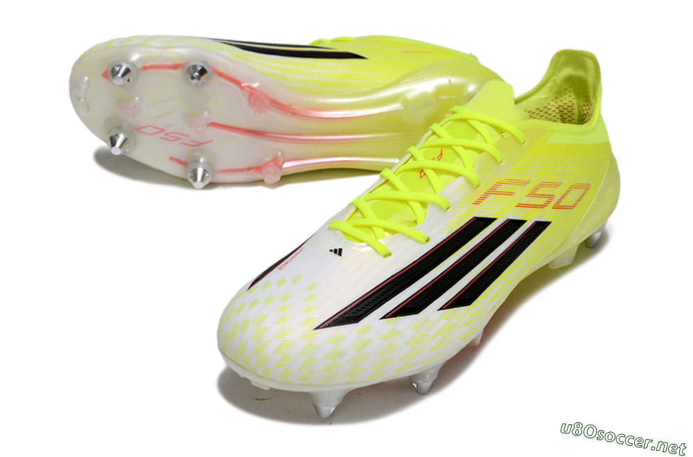 Men's Adidas F50 Elite SG Football Boots - Yellow/Electric Lime/Neon Black 3