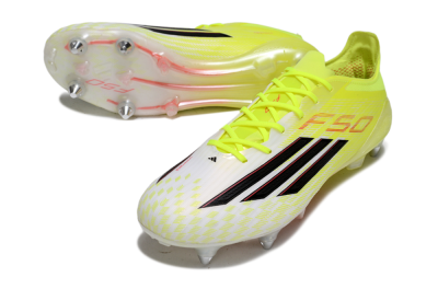 Men's Adidas F50 Elite SG Football Boots - Yellow/Electric Lime/Neon Black