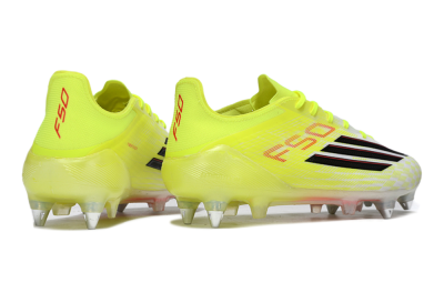 Men's Adidas F50 Elite SG Football Boots - Yellow/Electric Lime/Neon Black
