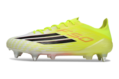 Men's Adidas F50 Elite SG Football Boots - Yellow/Electric Lime/Neon Black