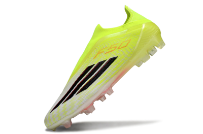 Unisex Adidas F50 Elite Laceless FG Football Boots - Yellow/Charger Yellow/Neon Pink