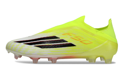Unisex Adidas F50 Elite Laceless FG Football Boots - Yellow/Charger Yellow/Neon Pink