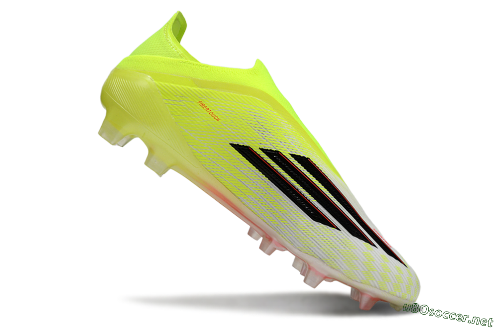 Unisex Adidas F50 Elite Laceless FG Football Boots - Yellow/Charger Yellow/Neon Pink 4
