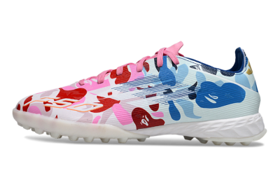 Men's Adidas F50 Pro TF Football Shoes - Pink/Blue Wave/Pink Splash