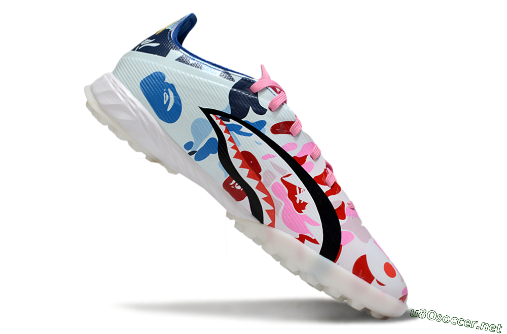 Men's Adidas F50 Pro TF Football Shoes - Pink/Blue Wave/Pink Splash 4