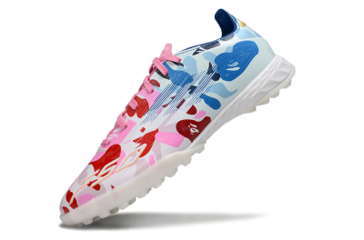 Men's Adidas F50 Pro TF Football Shoes - Pink/Blue Wave/Pink Splash