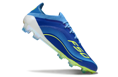 Unisex Messi x Adidas F50 Elite FG Football Boots - Blue/Vibrant Blue/Lime Green