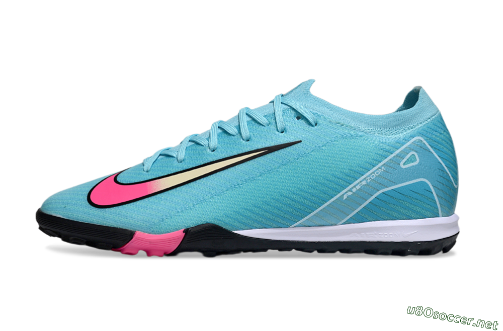 Unisex Nike Air Zoom Mercurial Vapor 16 Elite TF Football Shoes - Aqua/Electric Pink/Black 0