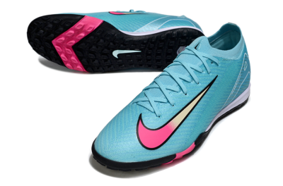 Unisex Nike Air Zoom Mercurial Vapor 16 Elite TF Football Shoes - Aqua/Electric Pink/Black