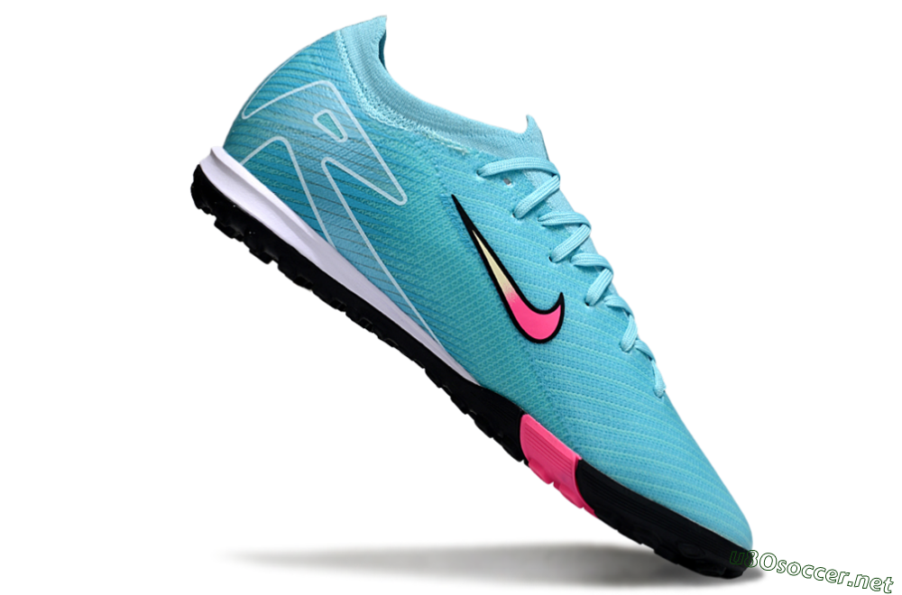 Unisex Nike Air Zoom Mercurial Vapor 16 Elite TF Football Shoes - Aqua/Electric Pink/Black 4