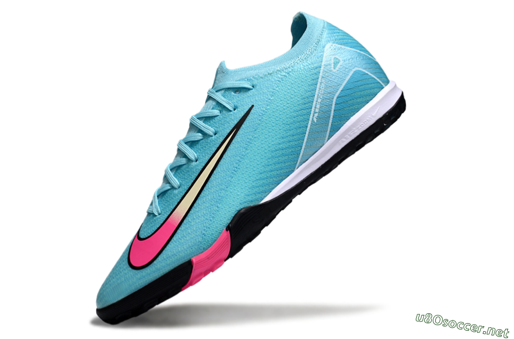 Unisex Nike Air Zoom Mercurial Vapor 16 Elite TF Football Shoes - Aqua/Electric Pink/Black 5