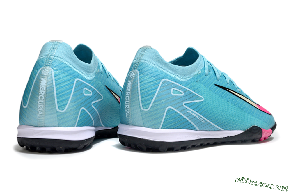 Unisex Nike Air Zoom Mercurial Vapor 16 Elite TF Football Shoes - Aqua/Electric Pink/Black 6