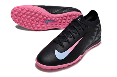 Unisex Nike Air Zoom Mercurial Vapor 16 Elite TF Football Shoes - Black/Vibrant Pink/Cool Cyan