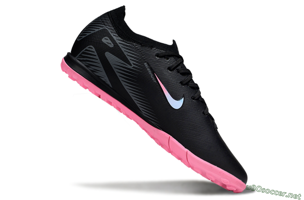 Unisex Nike Air Zoom Mercurial Vapor 16 Elite TF Football Shoes - Black/Vibrant Pink/Cool Cyan 4