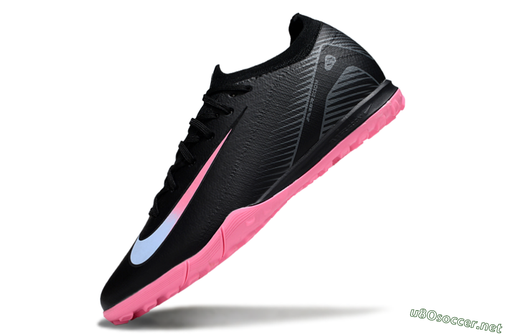 Unisex Nike Air Zoom Mercurial Vapor 16 Elite TF Football Shoes - Black/Vibrant Pink/Cool Cyan 5