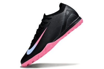 Unisex Nike Air Zoom Mercurial Vapor 16 Elite TF Football Shoes - Black/Vibrant Pink/Cool Cyan