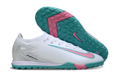Unisex Nike Air Zoom Mercurial Vapor 16 Elite TF Football Shoes - White/Mint Green/Pink