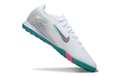Unisex Nike Air Zoom Mercurial Vapor 16 Elite TF Football Shoes - White/Mint Green/Pink