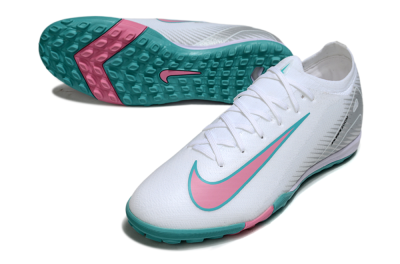 Unisex Nike Air Zoom Mercurial Vapor 16 Elite TF Football Shoes - White/Mint Green/Pink