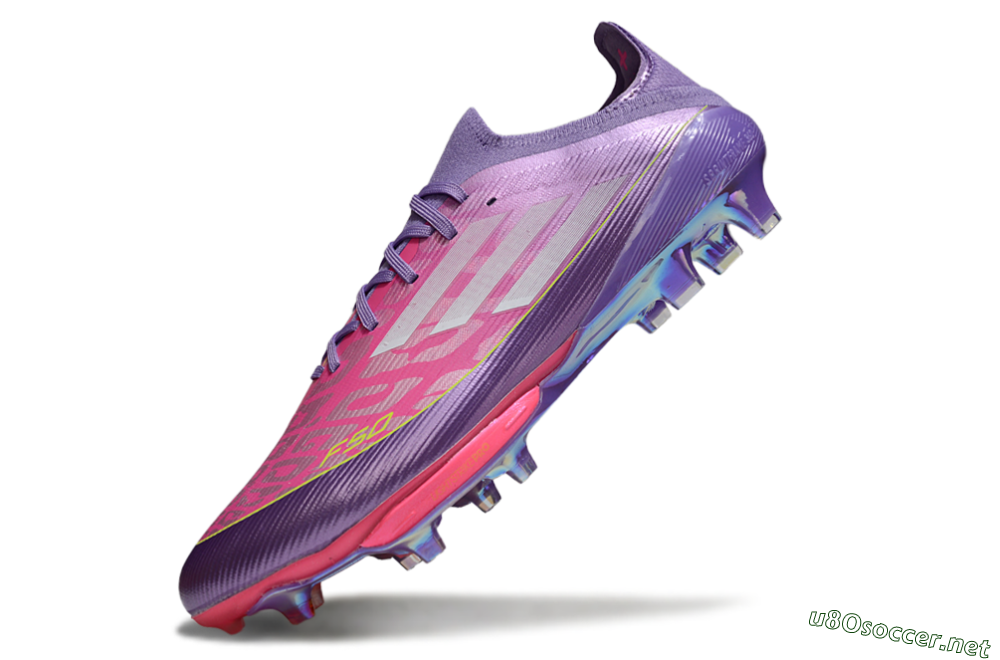 Men's Adidas F50+ Elite Lightstrike Pro FG Football Boots - Purple/Vibrant Magenta/Metallic Rose 5