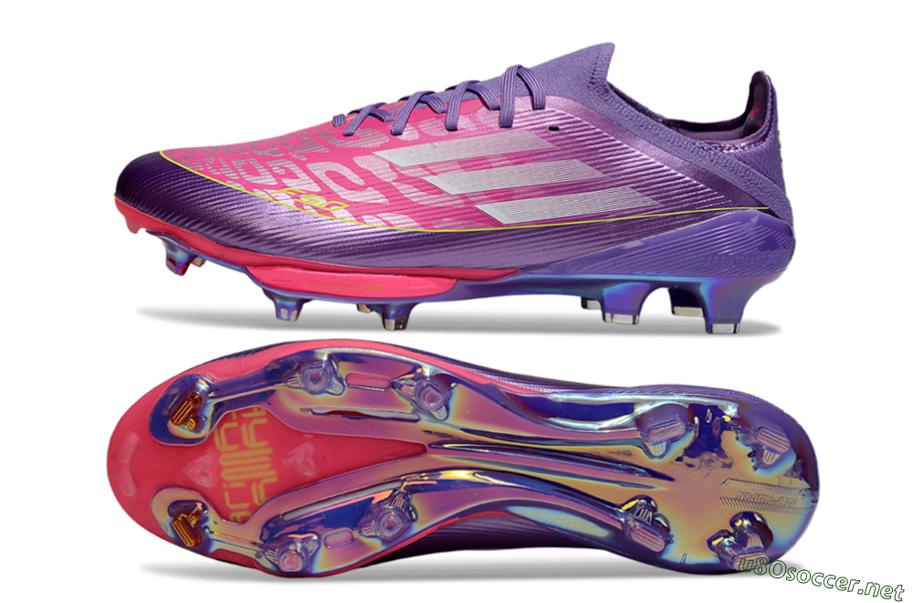 Men's Adidas F50+ Elite Lightstrike Pro FG Football Boots - Purple/Vibrant Magenta/Metallic Rose 1