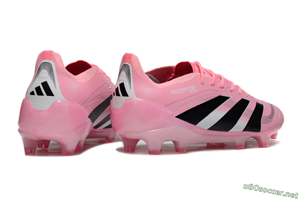 Men's Adidas Predator 25 Elite FG Football Boots - Pink/Soft Pink/Jet Black 6