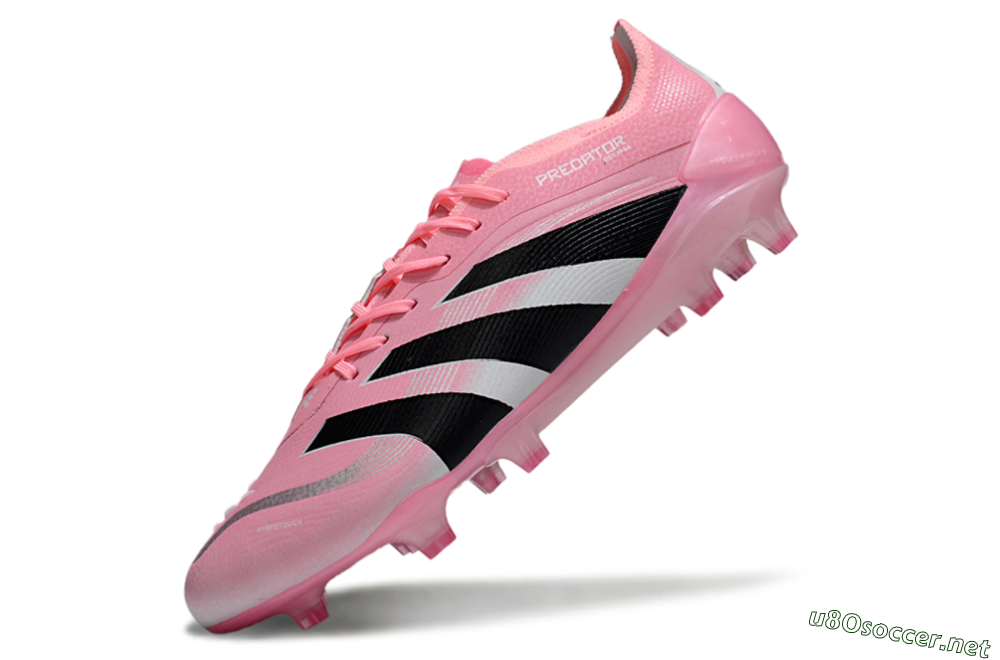 Men's Adidas Predator 25 Elite FG Football Boots - Pink/Soft Pink/Jet Black 5