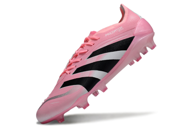 Men's Adidas Predator 25 Elite FG Football Boots - Pink/Soft Pink/Jet Black