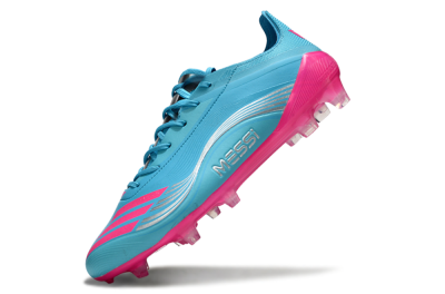 Unisex Messi x Adidas F50 Elite FG Football Boots - Cyan/Pink/Light Blue