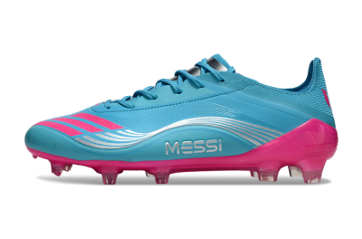 Unisex Messi x Adidas F50 Elite FG Football Boots - Cyan/Pink/Light Blue