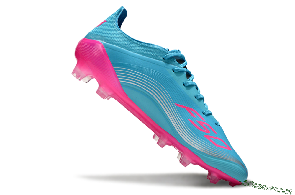 Unisex Messi x Adidas F50 Elite FG Football Boots - Cyan/Pink/Light Blue 4