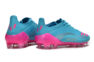 Unisex Messi x Adidas F50 Elite FG Football Boots - Cyan/Pink/Light Blue