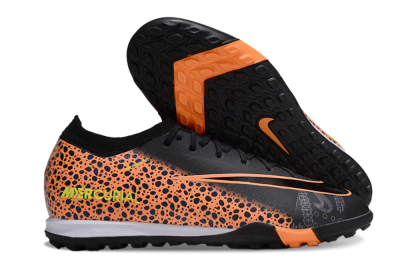 Unisex Nike Air Zoom Mercurial Vapor 16 Elite TF Football Shoes - Black/Vibrant Orange/Neon Green