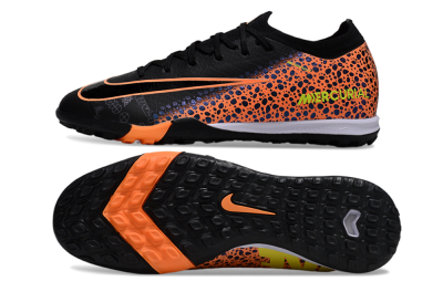 Unisex Nike Air Zoom Mercurial Vapor 16 Elite TF Football Shoes - Black/Vibrant Orange/Neon Green