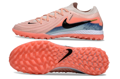 Men's Nike Phantom GX 2 Elite TF Football Shoes - Pink/Coral Glow/Sky Blue