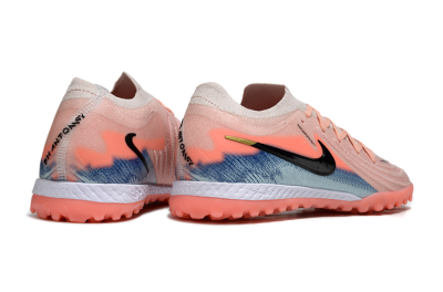 Men's Nike Phantom GX 2 Elite TF Football Shoes - Pink/Coral Glow/Sky Blue