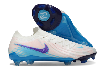 Men's Nike Phantom GX 2 Elite FG Football Boots - White/Sky Blue/Purple