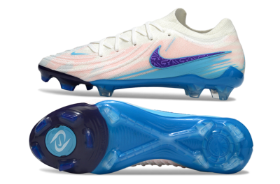 Men's Nike Phantom GX 2 Elite FG Football Boots - White/Sky Blue/Purple