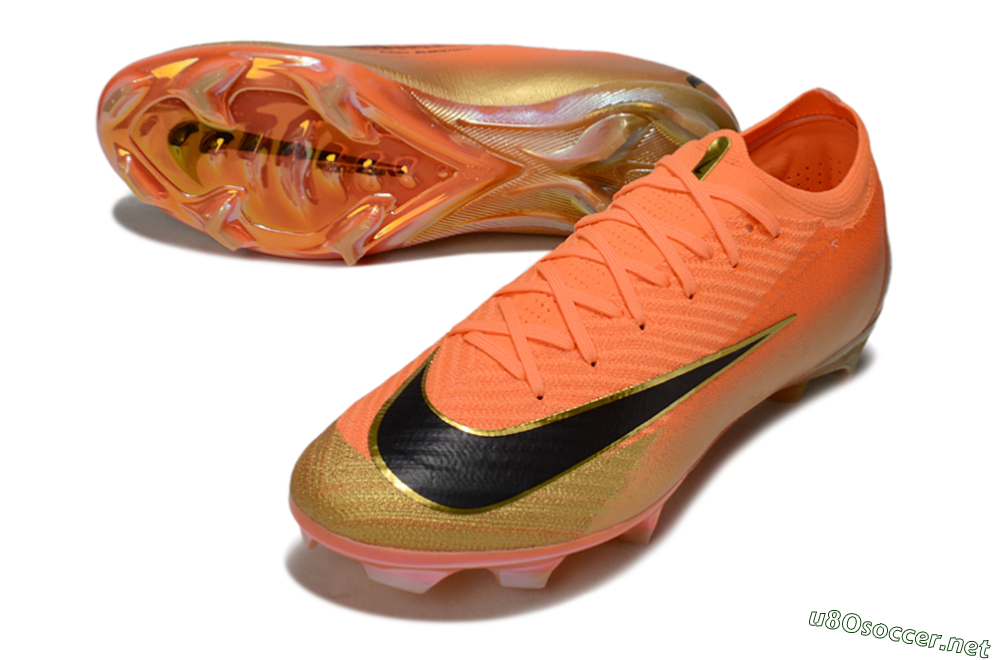Unisex Nike Air Zoom Mercurial Vapor 16 Elite FG Football Boots - Orange/Electric Burst/Golden Shine 3
