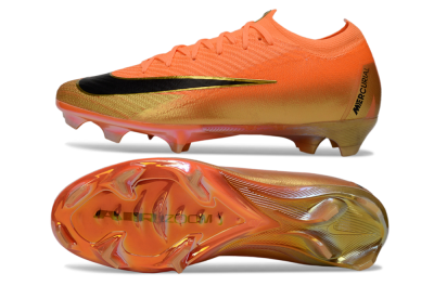 Unisex Nike Air Zoom Mercurial Vapor 16 Elite FG Football Boots - Orange/Electric Burst/Golden Shine