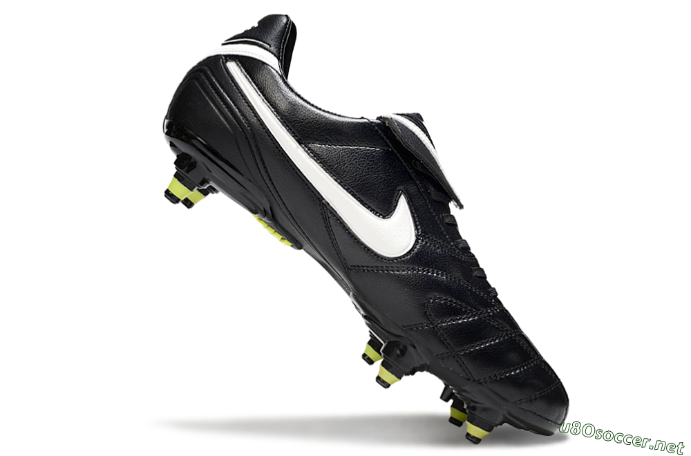 Men's Nike Tiempo Legend 10 Elite SG Football Boots - Black/Electric Yellow/White 4