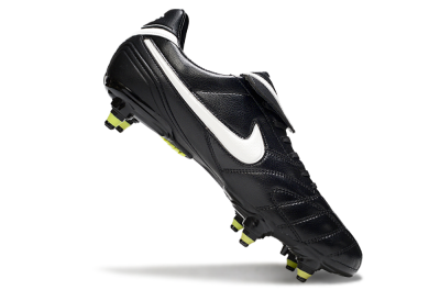 Men's Nike Tiempo Legend 10 Elite SG Football Boots - Black/Electric Yellow/White