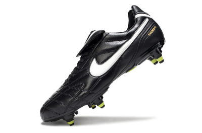 Men's Nike Tiempo Legend 10 Elite SG Football Boots - Black/Electric Yellow/White