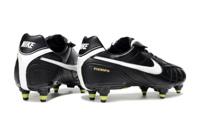 Men's Nike Tiempo Legend 10 Elite SG Football Boots - Black/Electric Yellow/White