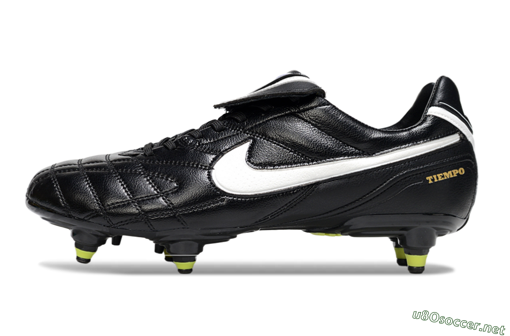 Men's Nike Tiempo Legend 10 Elite SG Football Boots - Black/Electric Yellow/White 0