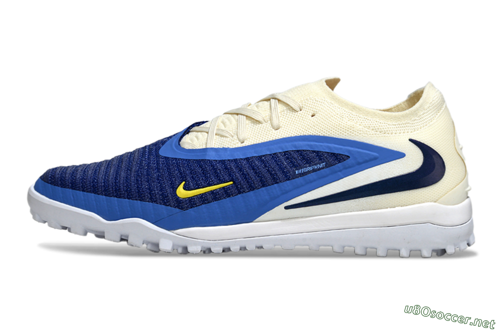 Unisex Nike Phantom 6 Low Elite TF Football Shoes - Blue/Navy Blue/Light Yellow 0