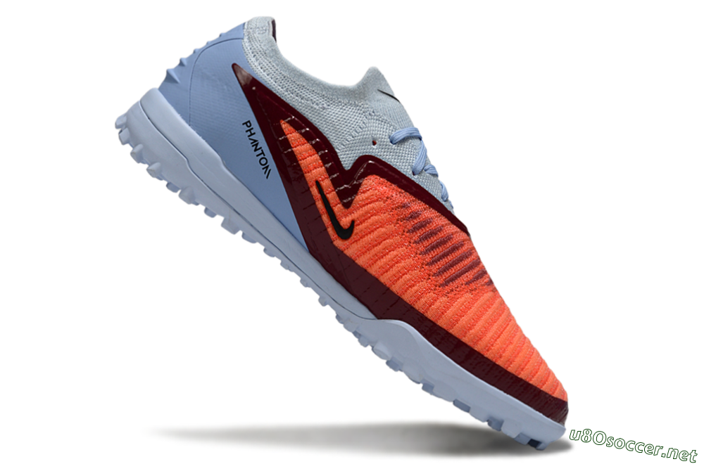 Unisex Nike Phantom 6 Low Elite TF Football Shoes - Orange/Scarlet Red/Cool Grey 4