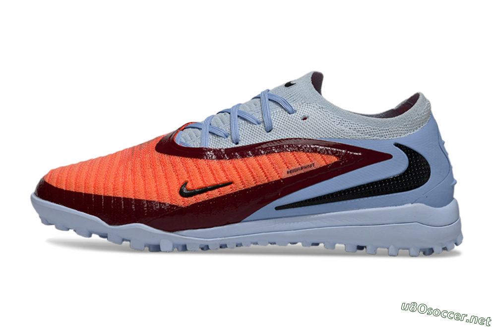Unisex Nike Phantom 6 Low Elite TF Football Shoes - Orange/Scarlet Red/Cool Grey 0