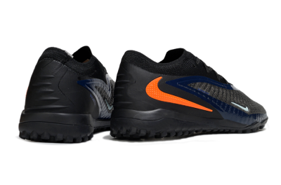 Unisex Nike Phantom 6 Low Elite TF Football Shoes - Black/Navy Blue/Neon Orange