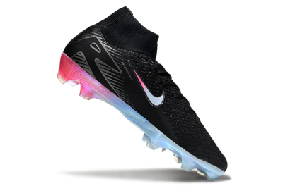 Unisex Nike Air Zoom Mercurial Superfly 10 Elite FG Football Boots - Black/Iridescent Pink/Iridescent Blue